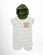 Load image into Gallery viewer, Rowan Hooded Shorts Romper
