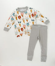Load image into Gallery viewer, Organic Ice Cream Friends Dolman Pullover + Fog Ribbed Leggings
