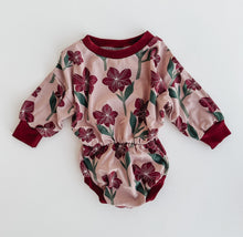 Load image into Gallery viewer, Organic Plumeria Sweater Romper
