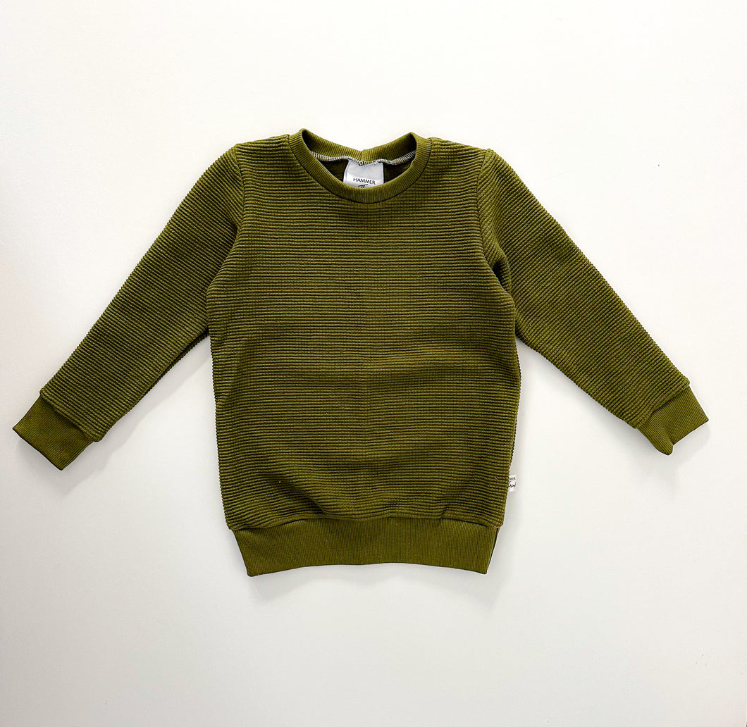 Organic Waffle Slouchy Pullover