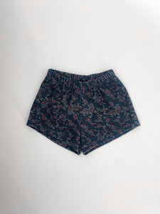 Heather Gray Floral Lounge Shorts