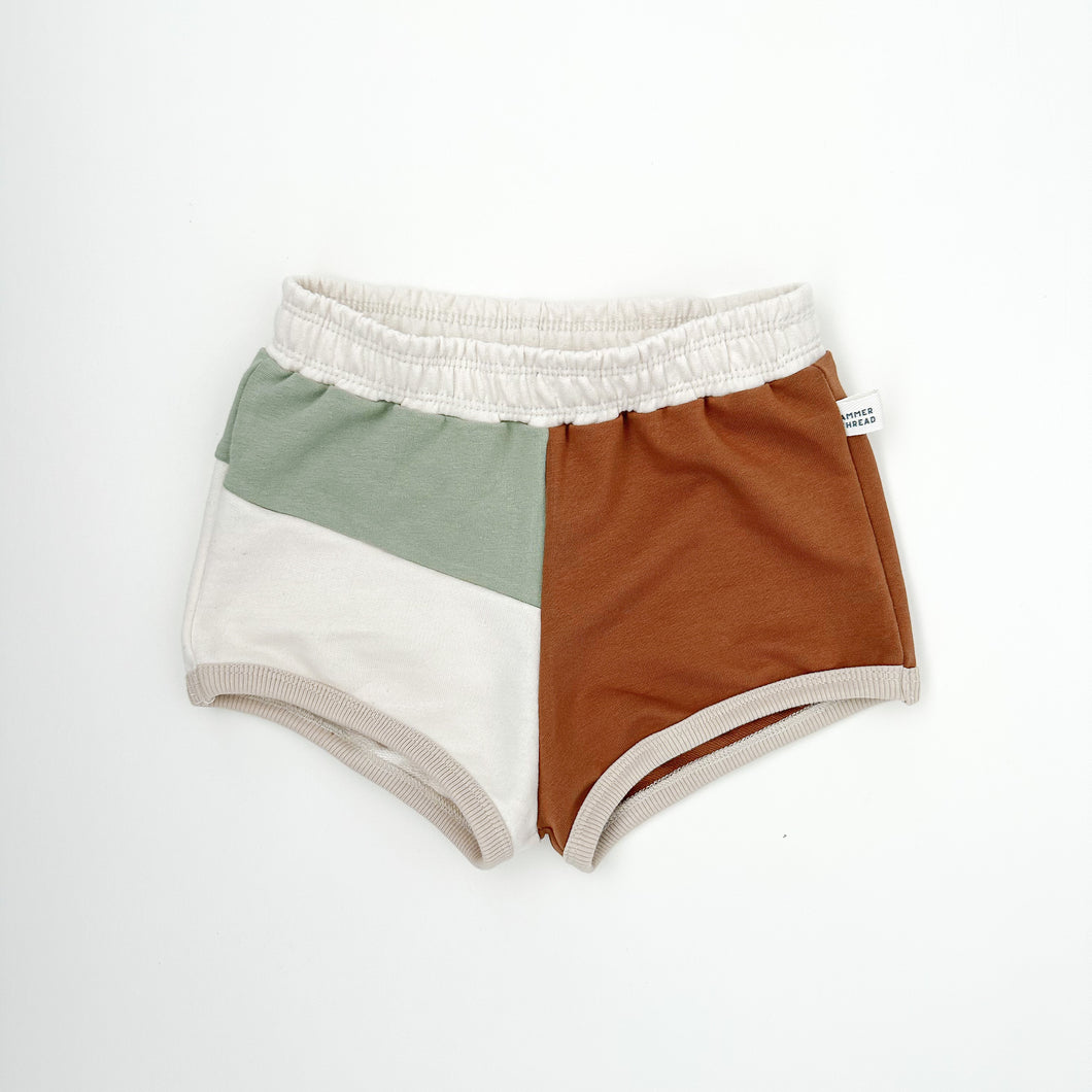 Organic Colorblock Shorts