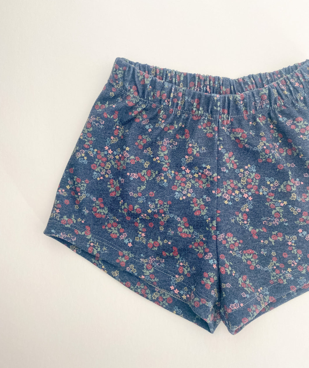 Heather Gray Floral Lounge Shorts: RTS